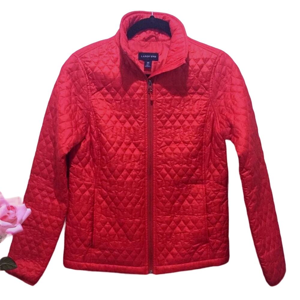 Land’s End New England Preppy Gorpcore Cabincore Minimalist Quilted Jacket XS